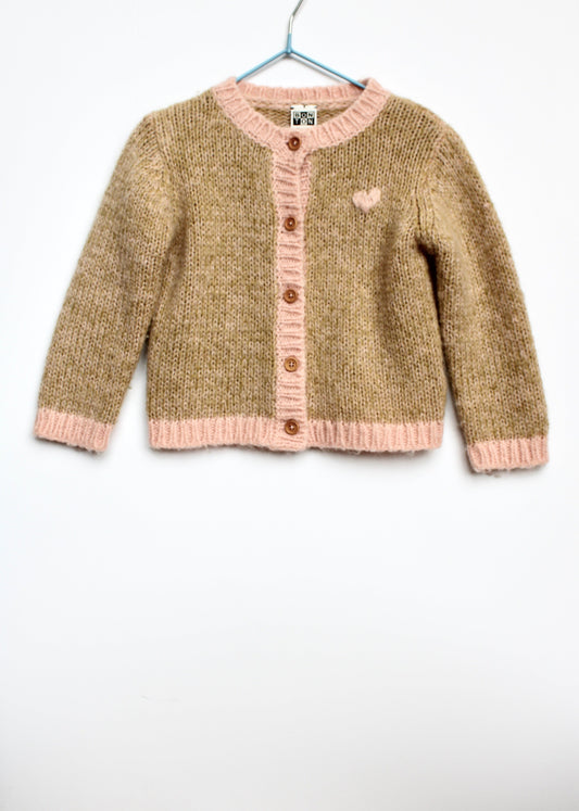 Bonton Cardigan with heart Age 2Y